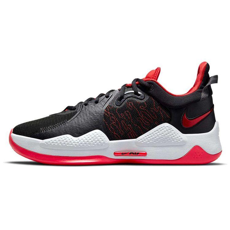 Nike PG 5 EP Bred Unisex Sneakers Black White University-Red CW3146-002