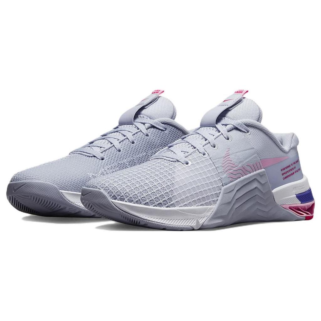 Nike Metcon 8 Grey Medium Soft Pink Women Sneakers Football-Grey Blue-Whisper White DO9327-005