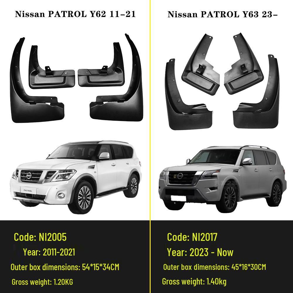 Mudguard for Nissan Patrol/Paladin Y61 Y62 Y63 Models (1997-2026) Car Accessories