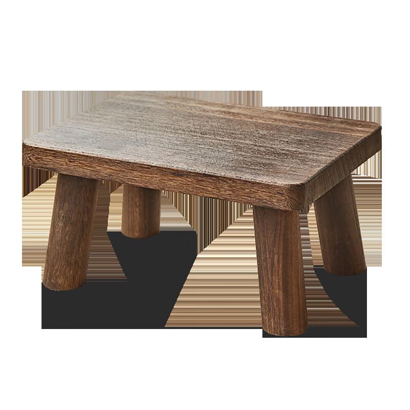 Youshu Solid Paulownia Wood Square Stool