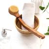 Leto Body Brush Curved Wood Donmo Bath Shower Brush LLH-B01