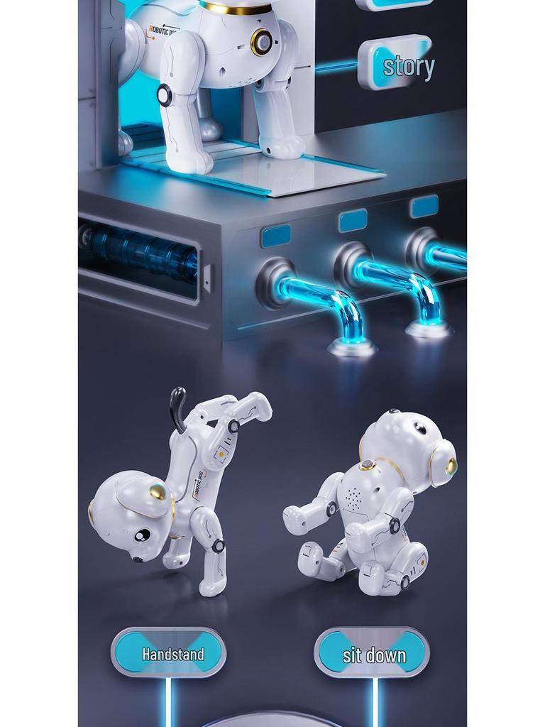 Children's Smart Remote Control Robot Dog Toy: Stunt, Music, Dancing, and Electric Features