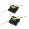 2 Sets Silent DIY Clock Quartz Movement Mechanism Hands Replacement Parts Accessory Yellow Pointer