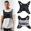 Adjustable Sport Running Chest Bag Running Vest Bag Reflective Front Chest Pack with Phone Holder Breathable Cycling Vest Bag