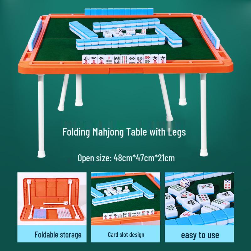 Компактный набор для маджонга: Массивные резные плитки с воробьями, размеры 24 мм и 30 мм, идеально подходят для путешествий и использования в общежитиях