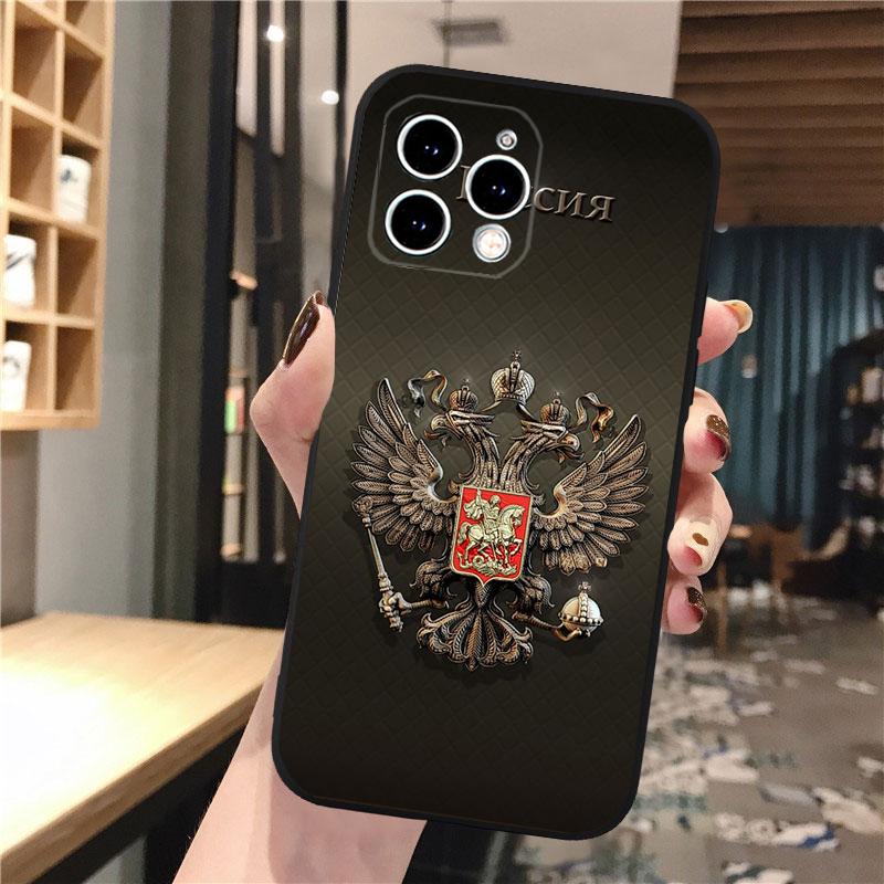 Чехол для телефона с флагом России для iphone 15 14 Pro Max 13 12 11 Pro Max XSMax XR 12 13 mini 14 Plus
