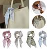 Elegant French Scarf Hair Band Bow Ribbon Multifunctional Vintage Headband Triangle Scarf Fashi G5P2