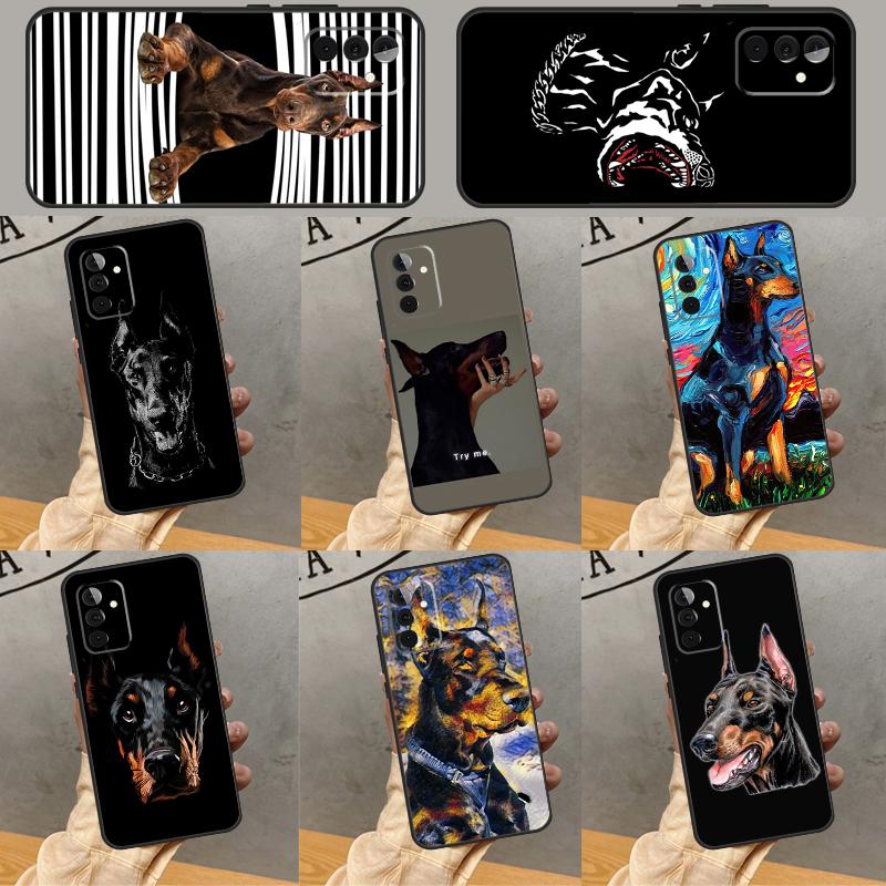 Чехол для собаки таксы добермана для Samsung Galaxy A26 A54 A14 A36 A16 A33 A56 A15 A55 A53 A35 A22 A32 A52 A34 A05 A06