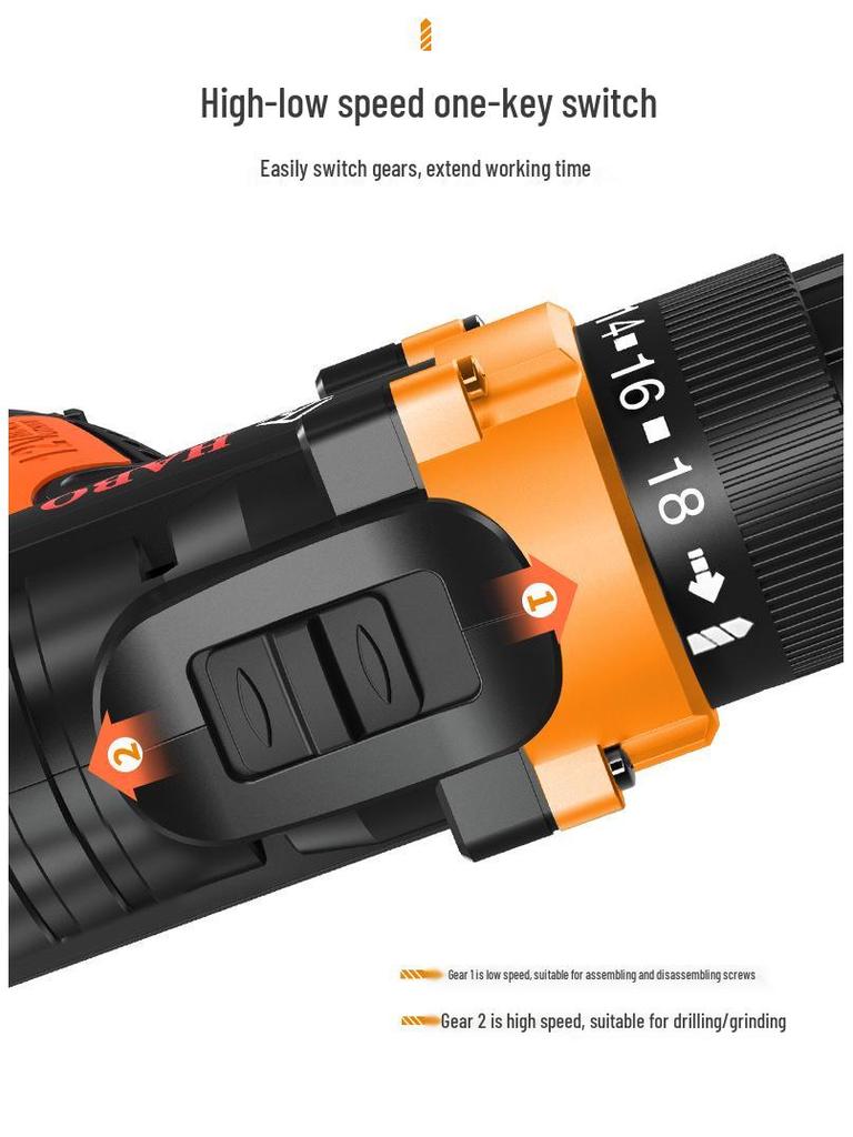 Cordless Drill & Electric Screwdriver Set with Lithium Battery - Complete Hardware Toolbox & Power Tools Gift Set