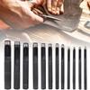 12PCS DIY Hollow Hole Puncher Leather Craft Punch Set Leather Hole Punching Tool1-10mm