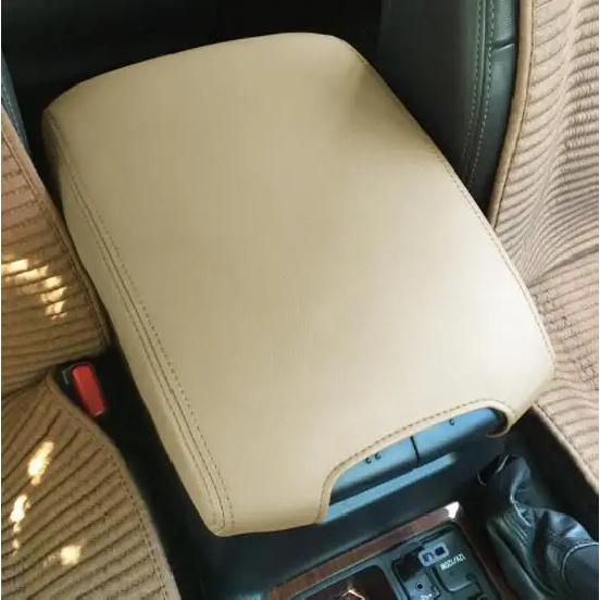 Чехол на центральный подлокотник из микрофибры для Toyota Prado 150 2010 2012 2013 2014 2015 2016 2018 - салон автомобиля