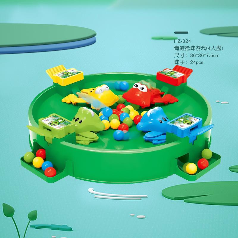 Children'S Little Frog Eats Doudou Ball Fun Toys, Frog Beads Parent-Child Interactive Multiplayer Table Games