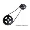 LINGQI T8F 32MM 74T 64T 58T 44T 38T 35T Rear Sprocket Motorcycle Gear Shaft Mini Moto ATV Quad Dirt Pit Pocket Bike Motocross