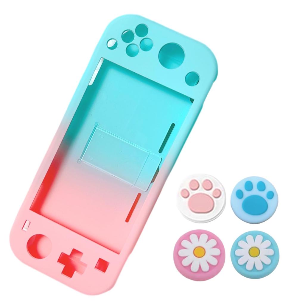Легкий защитный чехол-оболочка для Switch Включает 4 колпачка [Эксклюзивно для Switch] Полный чехол для Lite, Joy-Con (Розовый/Фиолетовый)