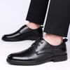 Fashion Luxury Brand Male Dress Flats New Classic Men Oxfords Shoes Men Lace-Up Business Shoes All-match Male Casual Leather Footwear