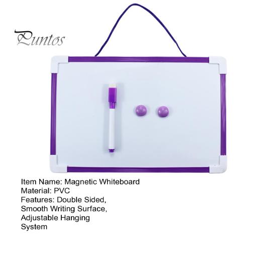 Набор магнитно-маркерных досок с подвесной веревкой и рамкой из ПВХ, гладкая поверхность для письма, магнитная доска для сухого стирания с ручкой и 2 пряжками