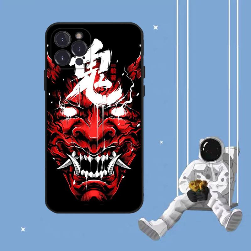 Чехол для телефона с маской самурая они для iPhone Samsung Galaxy Redmi Xiaomi Oppo OnePlus Note SA 7 8 9 10 11 12 13 14 20 21 22 23 53 54 Pro Max Plus Ultra
