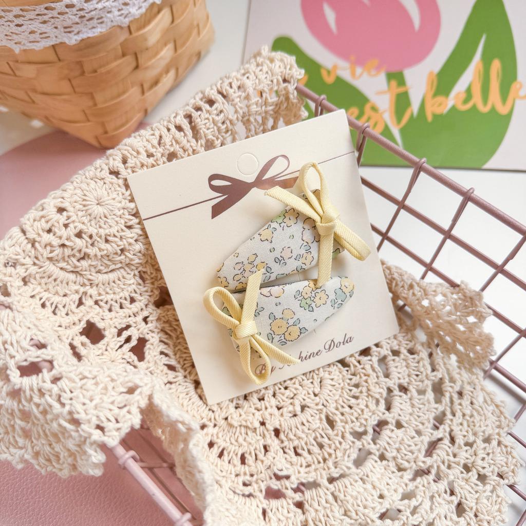 Мультяшные милые заколки для волос с кроликами, тканевые кружевные детские BB-заколки, заколки для волос для маленьких девочек, детские аксессуары для волос, головные уборы, зажимы для волос