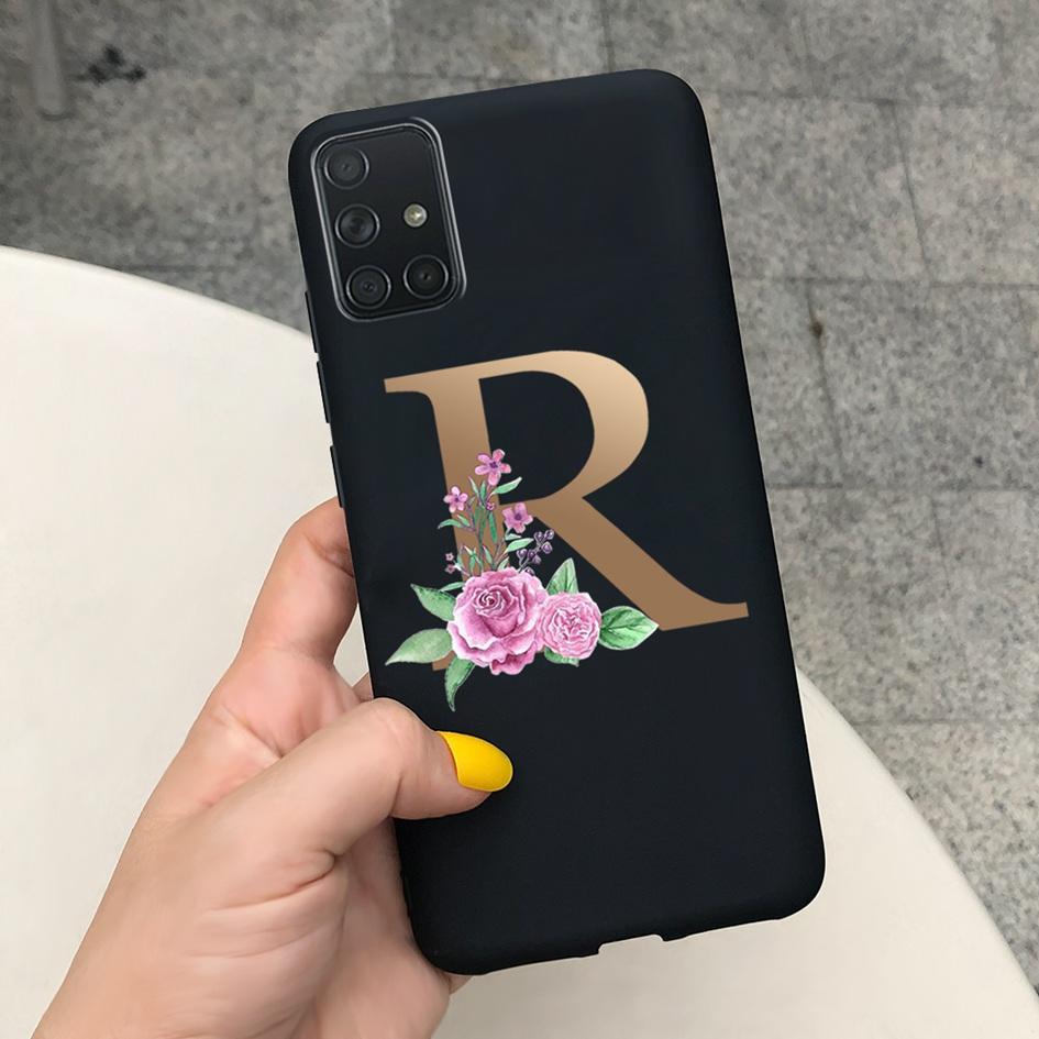 A51 Милый чехол с буквами для Samsung Galaxy A51 Чехол SM-A515F Тонкий Матовый Щит Матовый Fundas Для Samsung A51 A 51 5G Чехлы