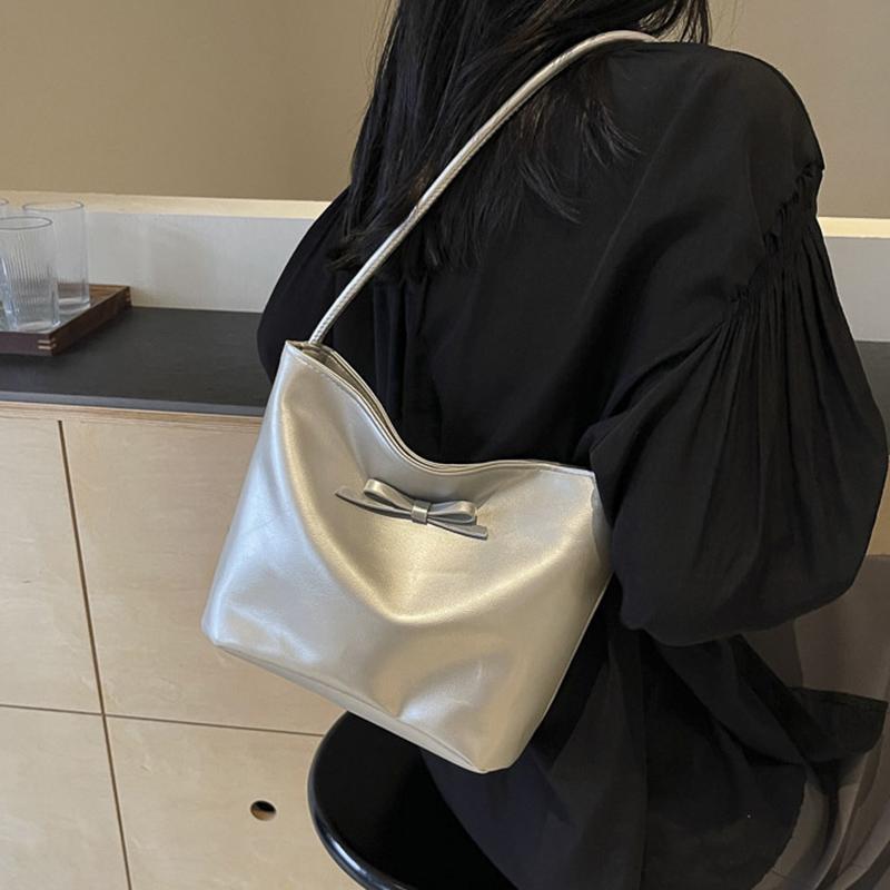 Женская сумка из искусственной кожи с дугой, красные сумки-ведра, простые дорожные сумки, универсальная сумка через плечо для женщин, корейский тренд, повседневная, новая