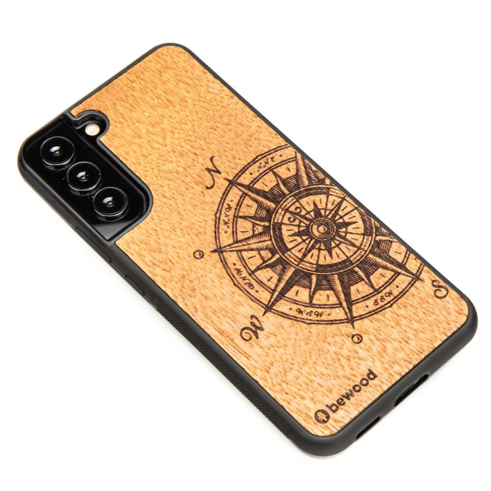 Wooden Case for Samsung Galaxy S22 Plus traveler merbau