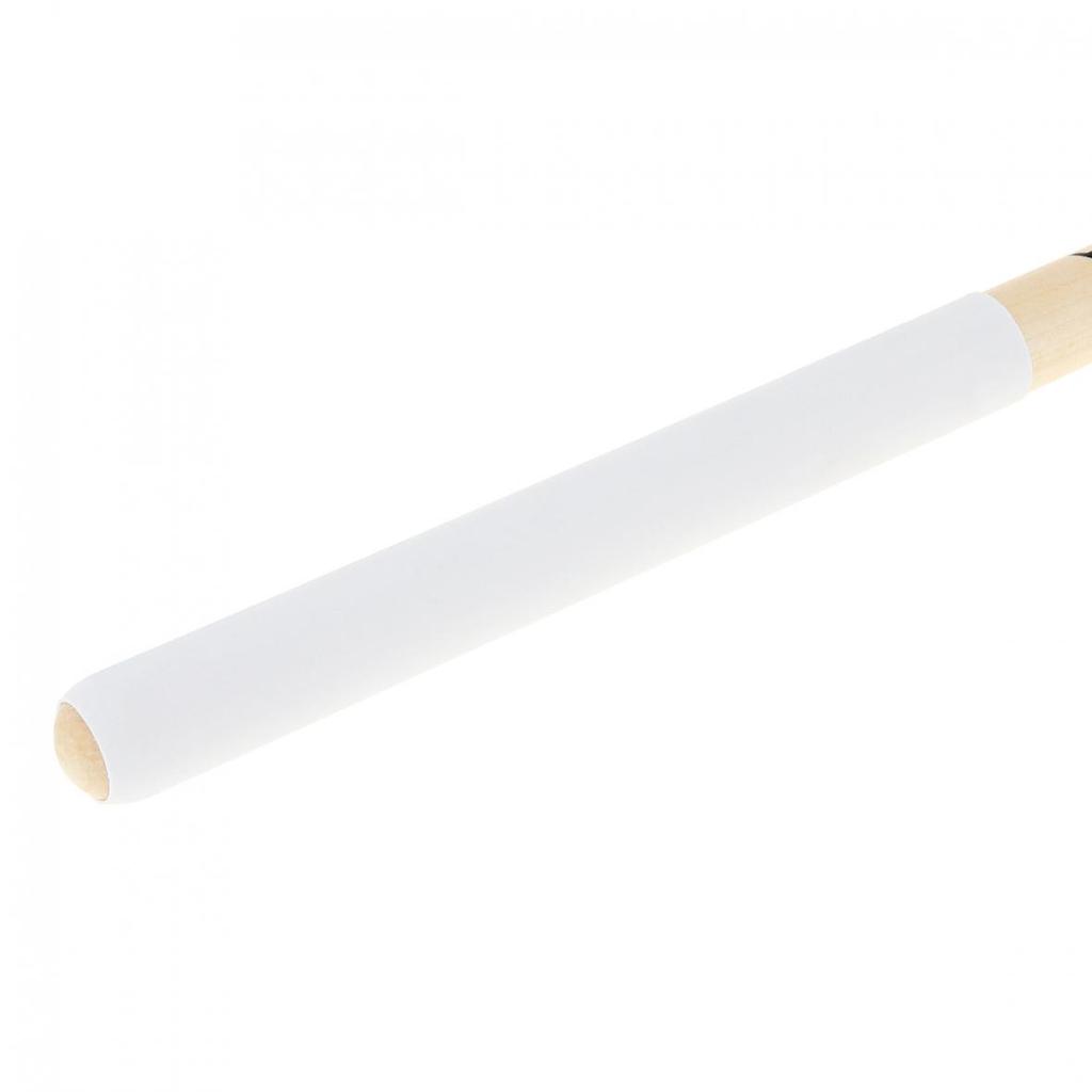 1 Pair 5A / 7A Drumsticks Wood Drum Sticks with Non-slip Rubber Handle Cover
