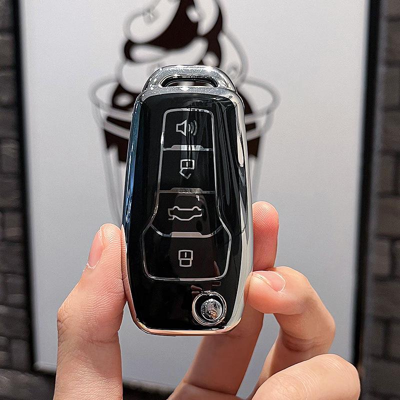 Совместимая крышка для ключа для модификаций автомобилей FT: Подходит для моделей Toyota, Hyundai, Nissan и Zhi Jie с корпусом-застежкой.