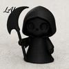 Personalized Desk Accessory 3D Printed Ghost Figurine Cute Desktop Ornament Mini One-piece Molded Ornament Halloween Reaper Statue for Office Study