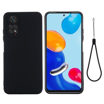 Для Xiaomi Redmi Note 11 Pro 4G / 5G Однотонный Жидкий Силиконовый Противоударный Чехол для Телефона