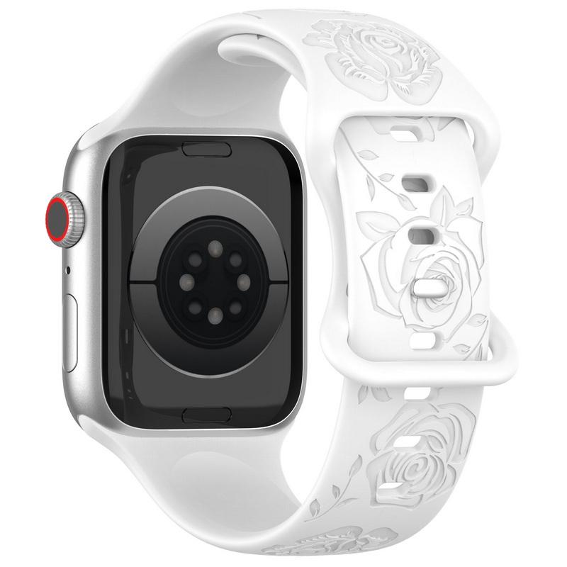 Мягкий силиконовый ремешок для часов 38/40/44/49 мм для Apple Watch 1/2/3/4/5/6/7/8/Se/9, ультра однотонный ремешок для часов с бабочкой, аксессуары, универсальный