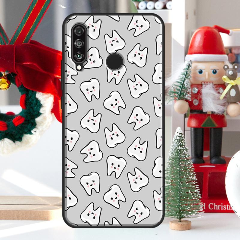 Dentist Tooth Pattern For Huawei Nova 5T 9 10 SE 7i 8i 11i 12i Y73 Y72 Y61 Y91 Y60 Y70 Y90 P20 P40 P30 Lite Case