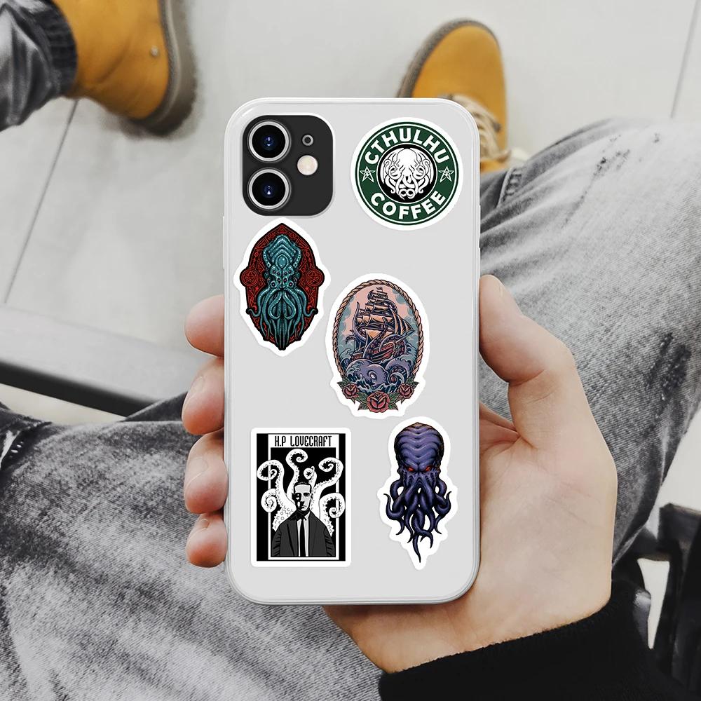 Наклейки Мифы Ктулху Лавкрафт Хоррор DIY Игрушка Подарок Декоративная Граффити Наклейка для Телефона Ноутбука Бутылок Багажа Водонепроницаемая