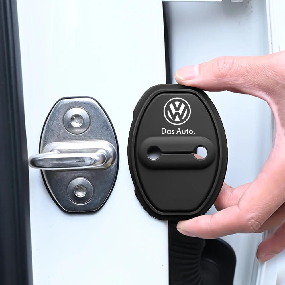 Для автомобиля VW Силиконовые накладки на замки дверей Защитные наклейки Аксессуары Для Volkswagen GTI Golf Polo VW R CC Passat B6 Tiguan Jett