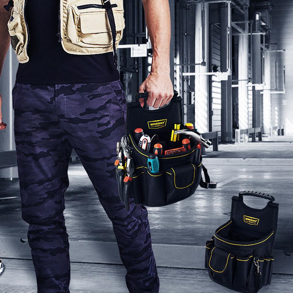 Сумка-органайзер для инструментов с карманом на талии, многофункциональная, большой емкости для ремонта