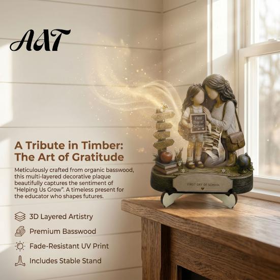 Premium Material Decorative Art Wooden Reading Desktop Ornaments for Home Office Decor, Minimalist Figurine, Wear-resistant Crafts Creative