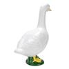 Garden Goose Statue Resin Lifelike Large Size White Goose Sculpture Ornament for Pool Yard Outdoor Decor