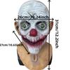 Halloween Clown Horror Mask Latex Headgear Costume Mask, can be labeled and passes quality inspection