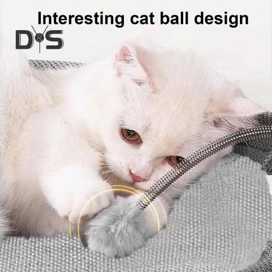 Поднятая кровать для кошки, отдельно стоящая круглая кровать-гамак для кошки со съемной моющейся сеткой, охлаждающая кровать для сна для кошек и собак