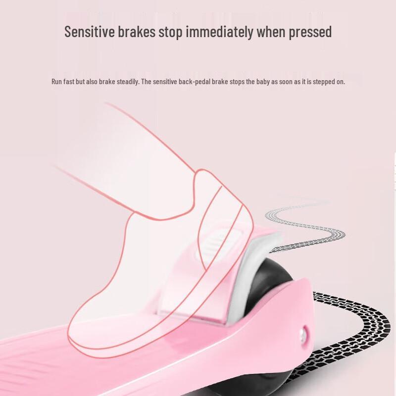 Детский складной самокат 3-в-1 со световыми эффектами