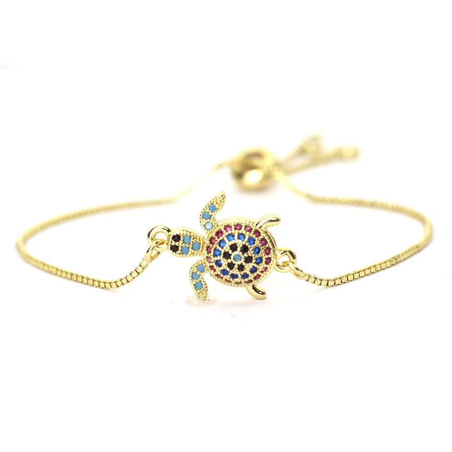 Premium Women Chain Bracelet Gold Color Evil Eyes Turtle Butterfly Flower Cross Braslet Perfect Gift For Girlfriend Beach Joias