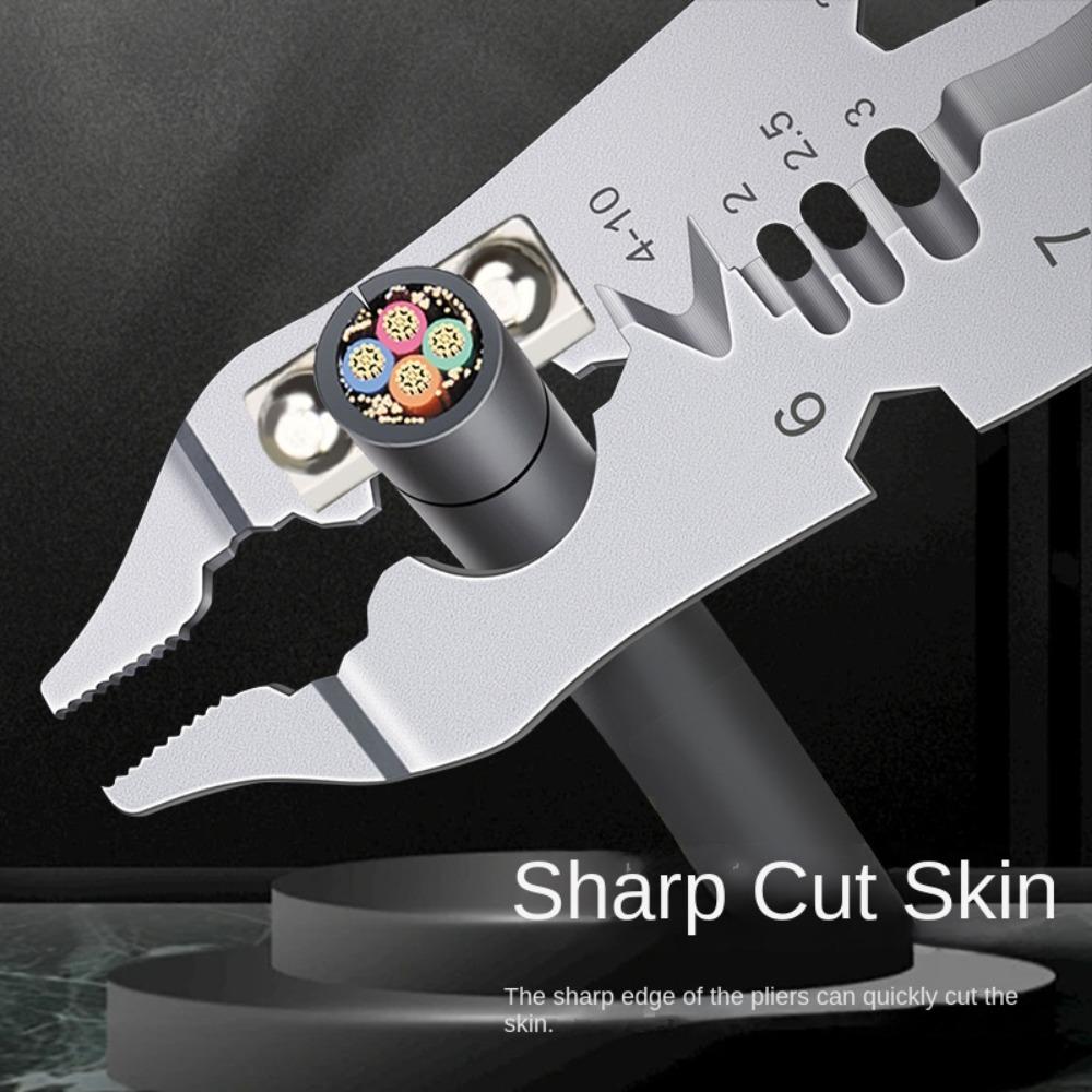 Нескользящие клещи для зачистки проводов Многофункциональный инструмент для зачистки проводов Электрик