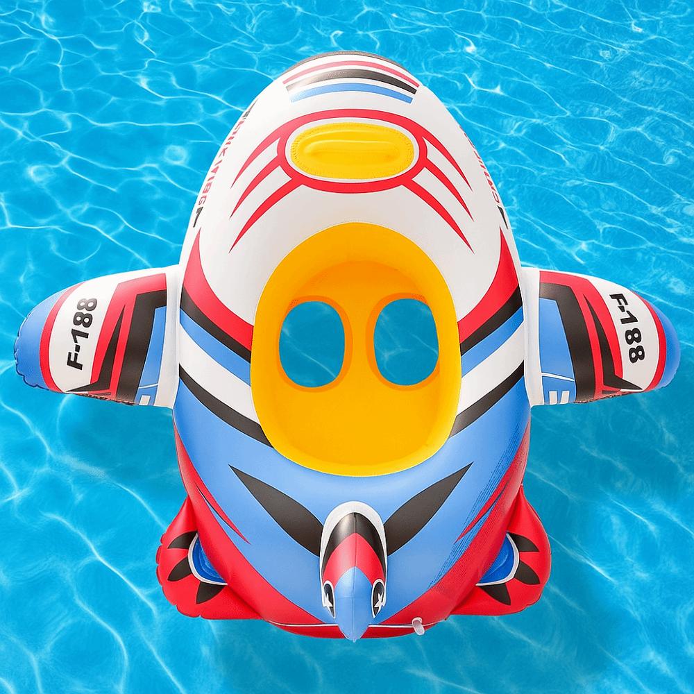 Aircraft Shape Swimming Circle Inflatable Baby Swimming Float Seat Kid