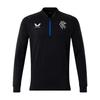 Castore Mens Rangers FC Quarter Zip Training Fleece Top