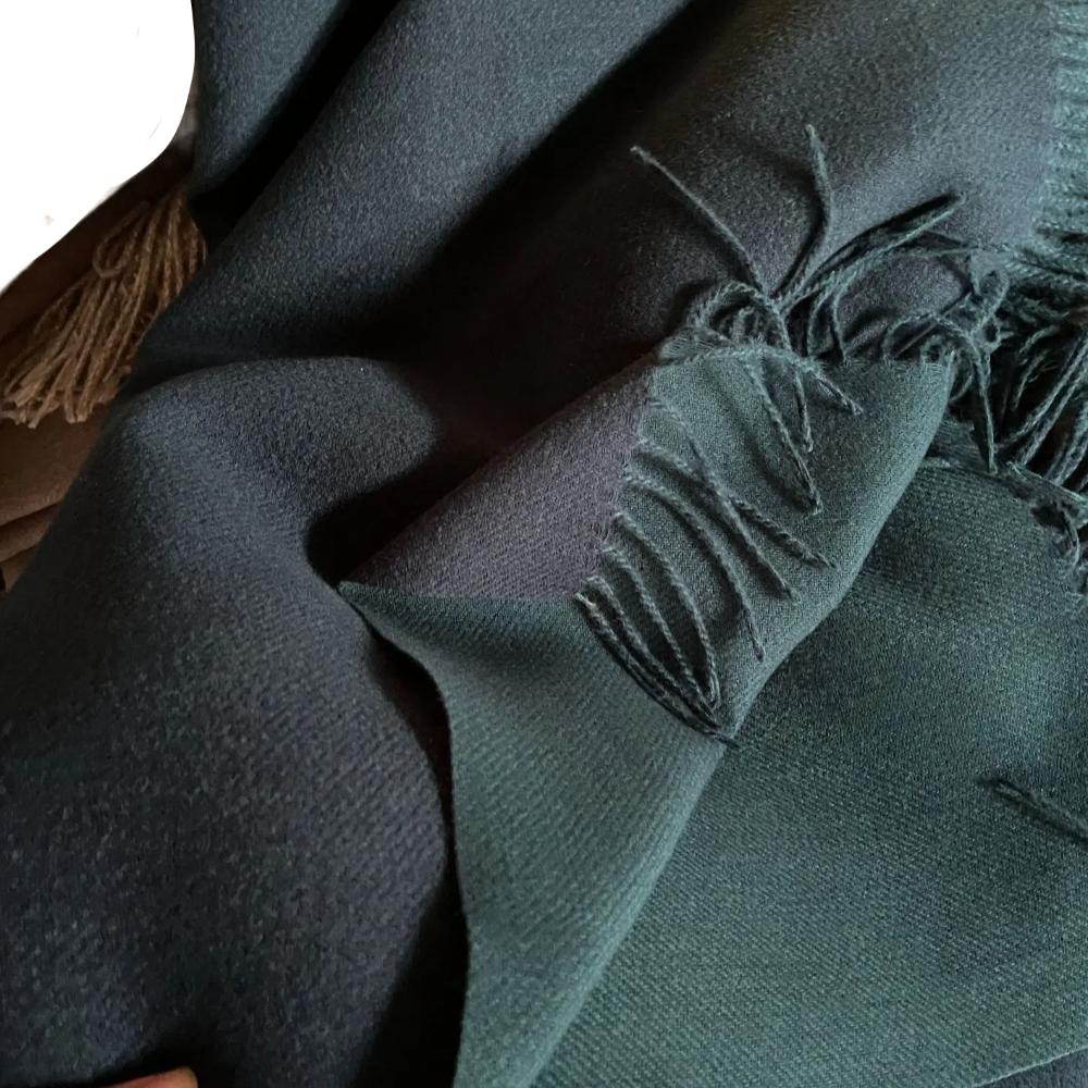 Warm Imitation Wool Scarf Two-sided Winter Long Shawl Classic Cashmere Shawl  Autumn Winter