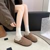 2025 New Spring and Autumn Thick-soled Boken Bag Head Half Slippers, Wearing a Pair of Lazy Shoes