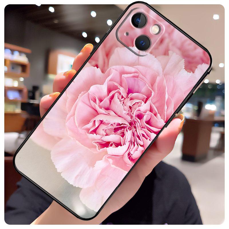Элегантный чехол с цветком пиона розово-фиолетового цвета для iPhone 17 Pro Max 15 14 13 11 12 16 Pro Max mini 15 16 Plus 16e 17 Air Чехол для телефона