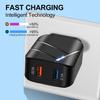 VAORLO 28W Charger Glowing Charging Port Double USB 3.0 Fast Charge For Data Cable EU US Charger Quickly