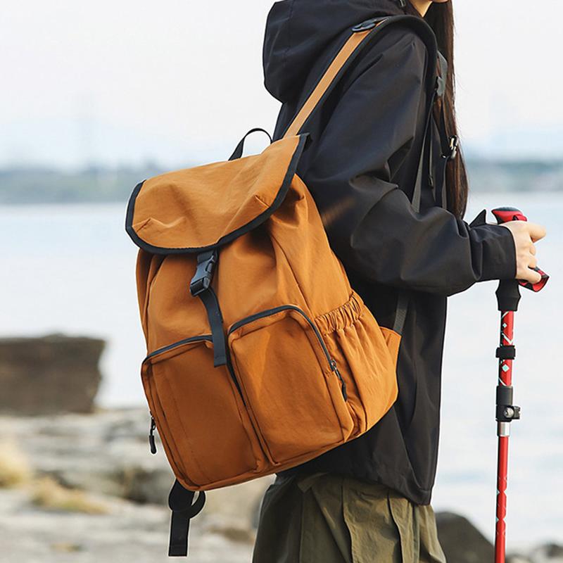 New Workwear Style Large-Capacity Backpack Lightweight Water-Resistant Multi-Pocket Outdoor Travel Backpack