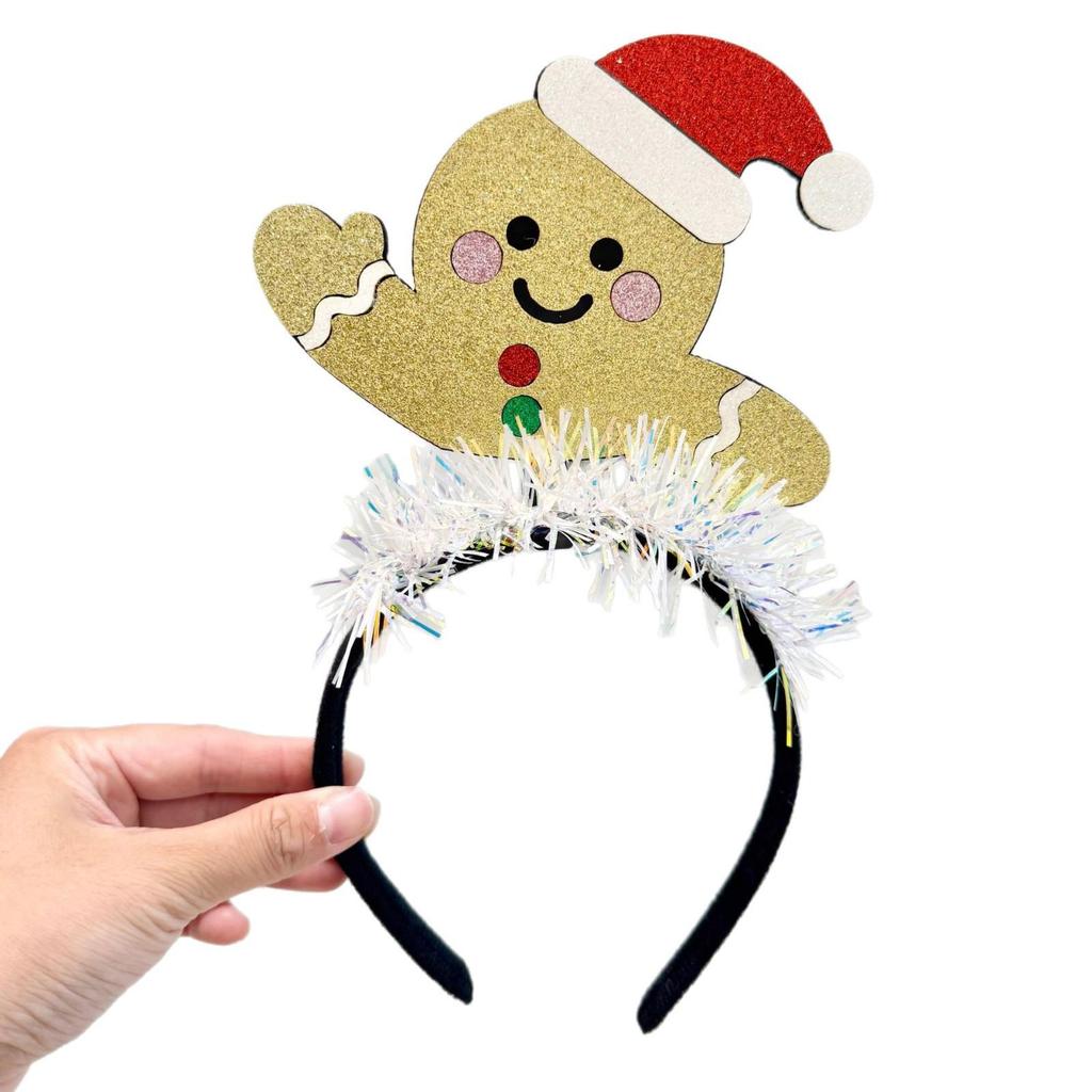Christmas Elk & Snowman Headband: Festive & Charming Hair Accessory for Women