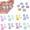 DIY Drip Oil Loose Beads Acrylic Jewelry 22*26mm Transparent Color Love Envelope Cartoon Hair Ring Material Accessories
